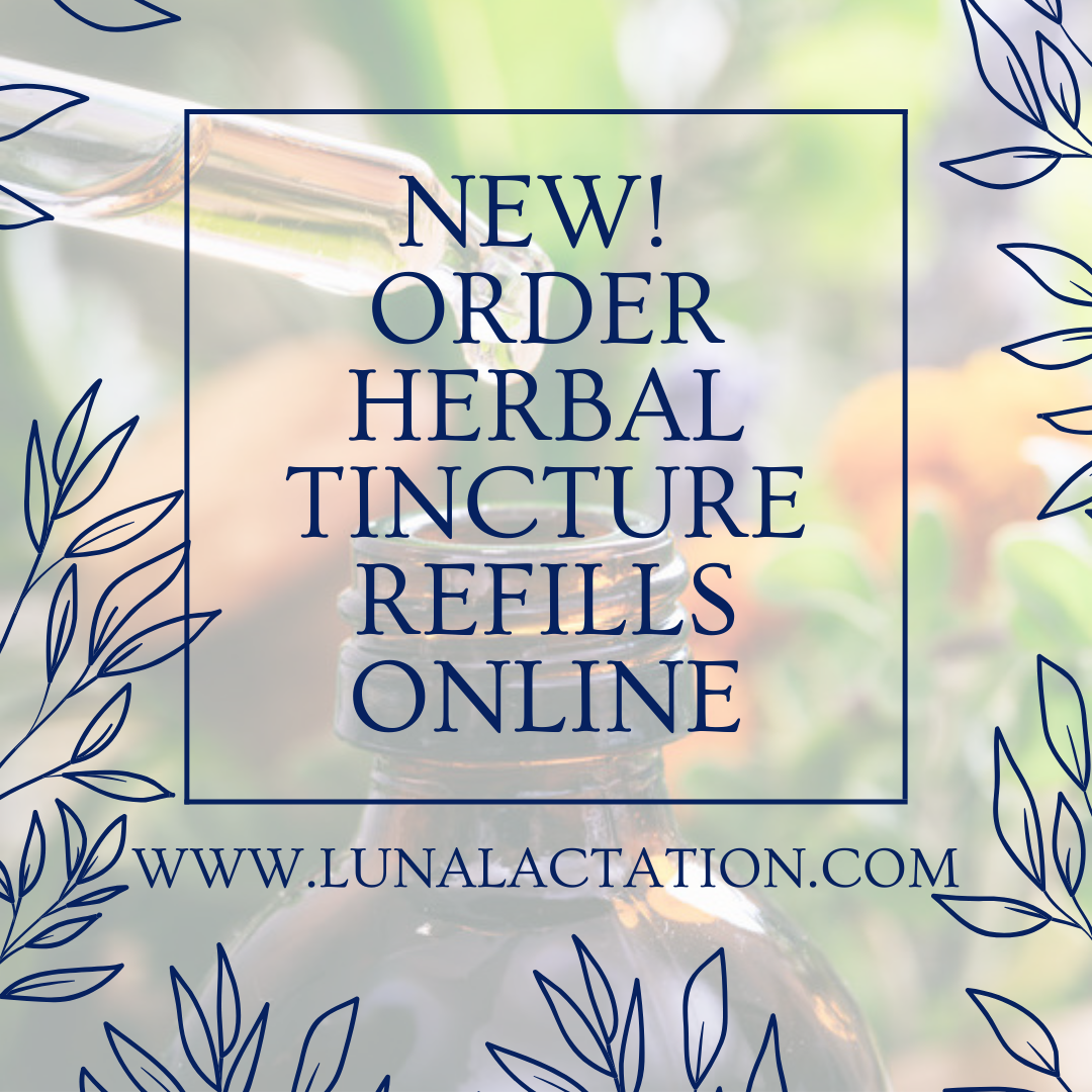 Herbal Tincture Refills Luna Lactation Wellness
